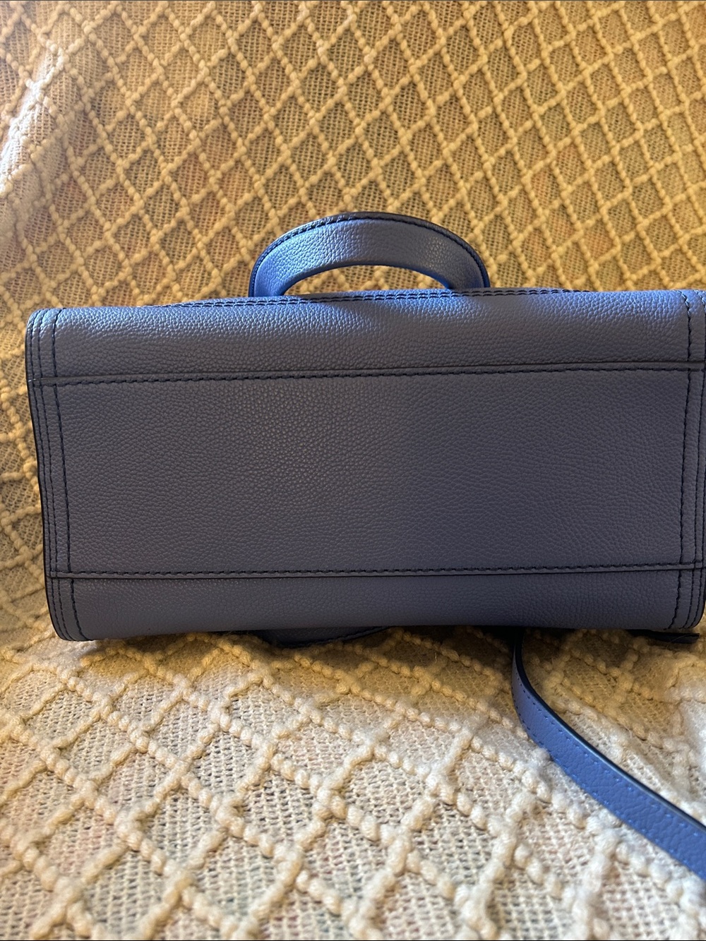 Marc Jacobs Blue Pebbled Leather Large Cruiser Satchel Excellent Condition! - Picture 7 of 14